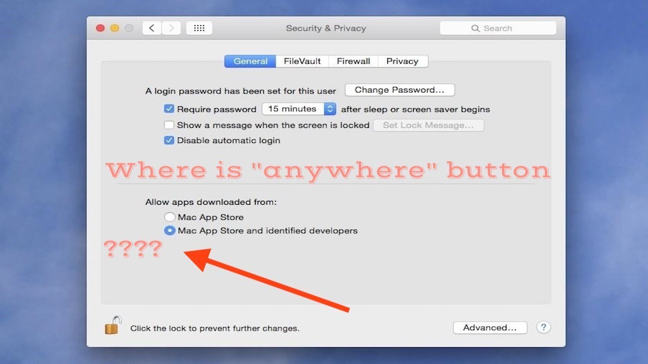 Allow Apps Anywhere Mac Os
